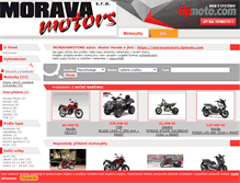 Tablet Screenshot of moravamotors.tipmoto.com